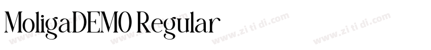MoligaDEMO Regular字体转换